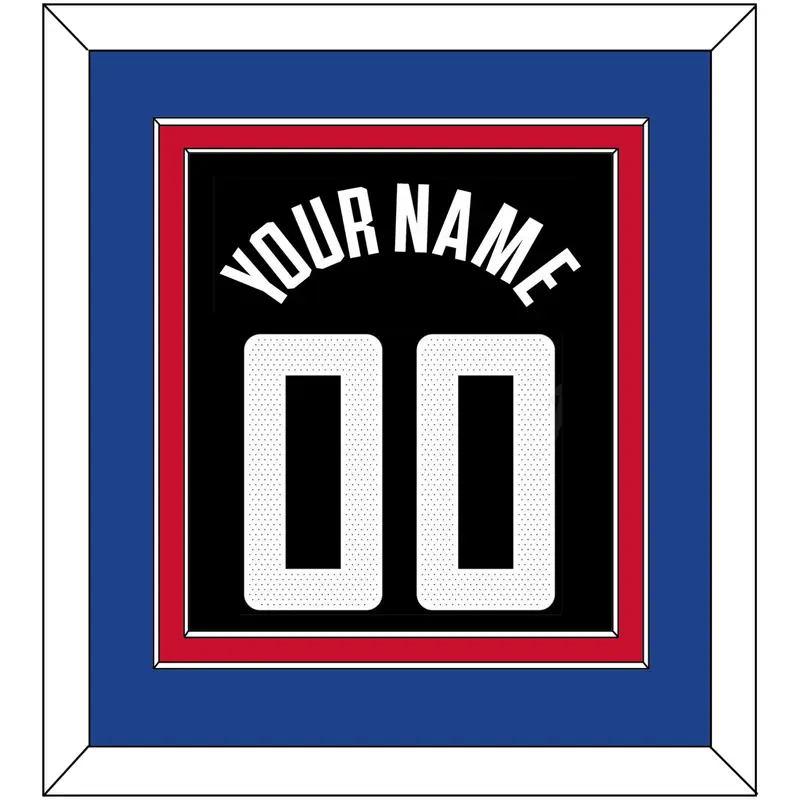 Los Angeles Name & Number - Black Statement (2017-2022) - Double Mat 3