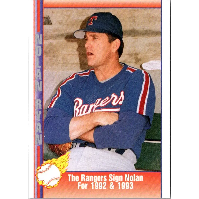 1992 Pacific Ryan Texas Express The Rangers Sign Nolan For 1992 and 1 #180