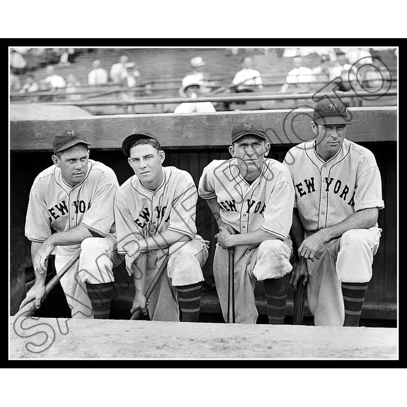 Mel Ott Bill Terry 8X10 Photo - Moore O'Doul 1934 New York Giants - 2066