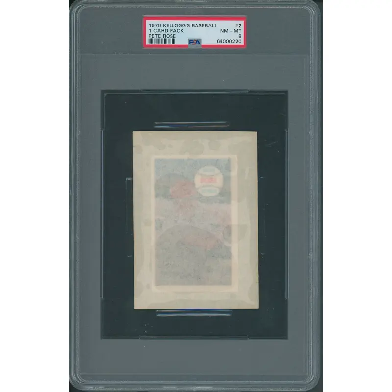 1970 Kellogg's Baseball (1) Card Pack Pete Rose PSA 8