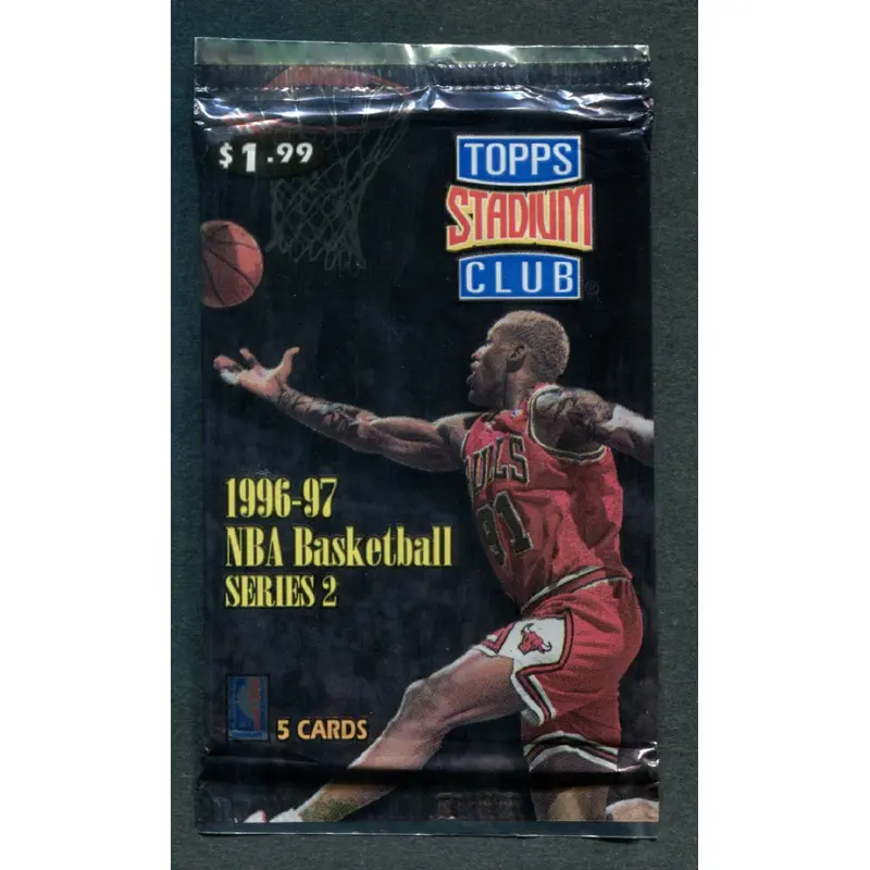 1996/97 Topps Stadium Club Basketball Unopened Series 2 Pack (Retail) (Pre-Priced)