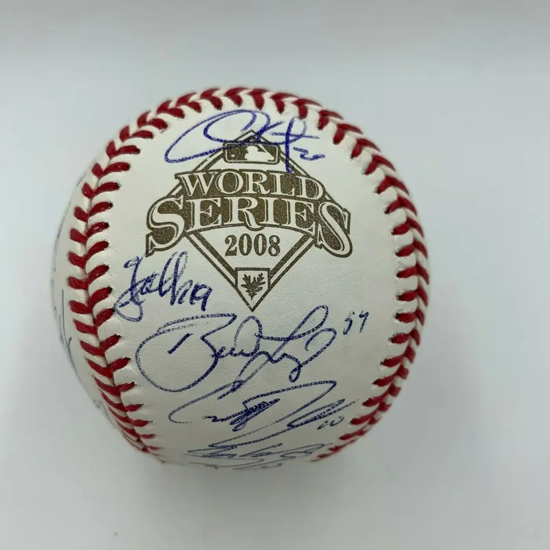 2008 Philadelphia Phillies World Series Champs Team Signed W.S. Baseball JSA COA