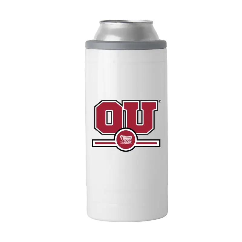 Oklahoma Letterman 12 oz Slim Can Coolie