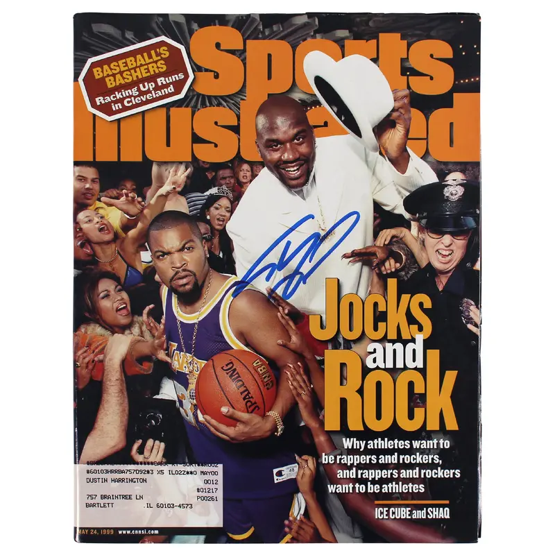 Lakers Shaquille O'Neal Signed May 1999 SI Magazine BAS Witnessed #WX21559