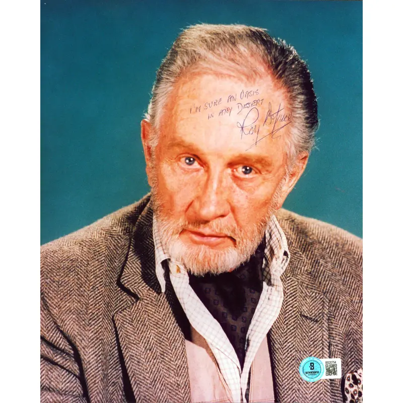 Roy Dotrice Beauty and the Beast "I'm Sure An Oasis.." Signed 8x10 Photo BAS