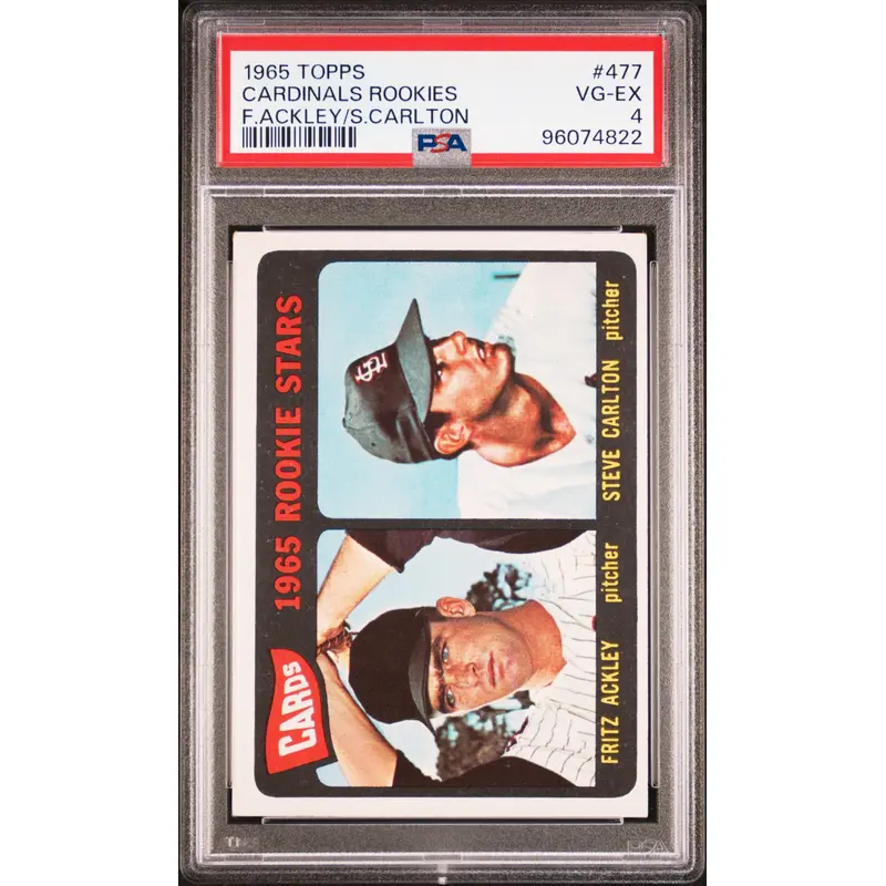 Steve Carlton 1965 Topps Rookie #477 PSA 4 Vg-Ex 4822