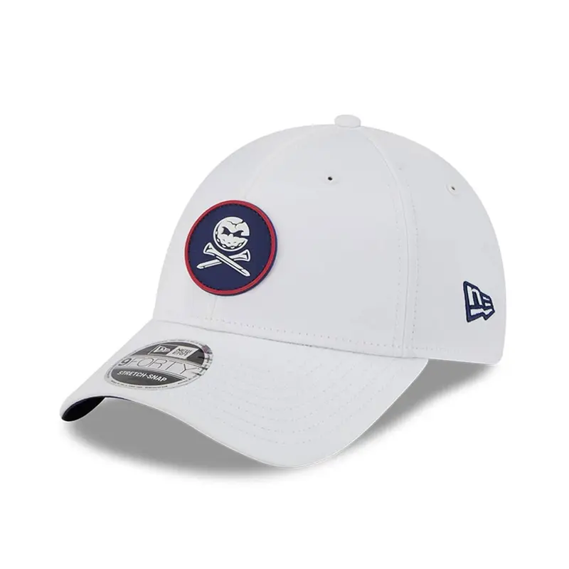 Crushers LIV Golf 2025 White 9FORTY Stretch Snap Adjustable Cap