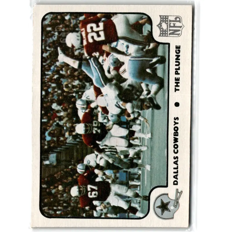 1977 Fleer Team Action Stickers Dallas Cowboys Helmet #NNO