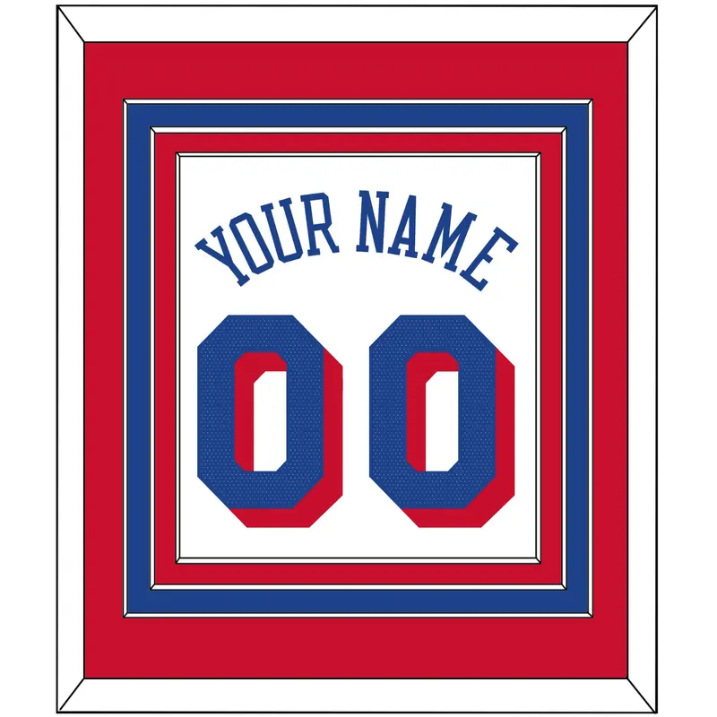 Philadelphia Name & Number - White Association - Triple Mat 3