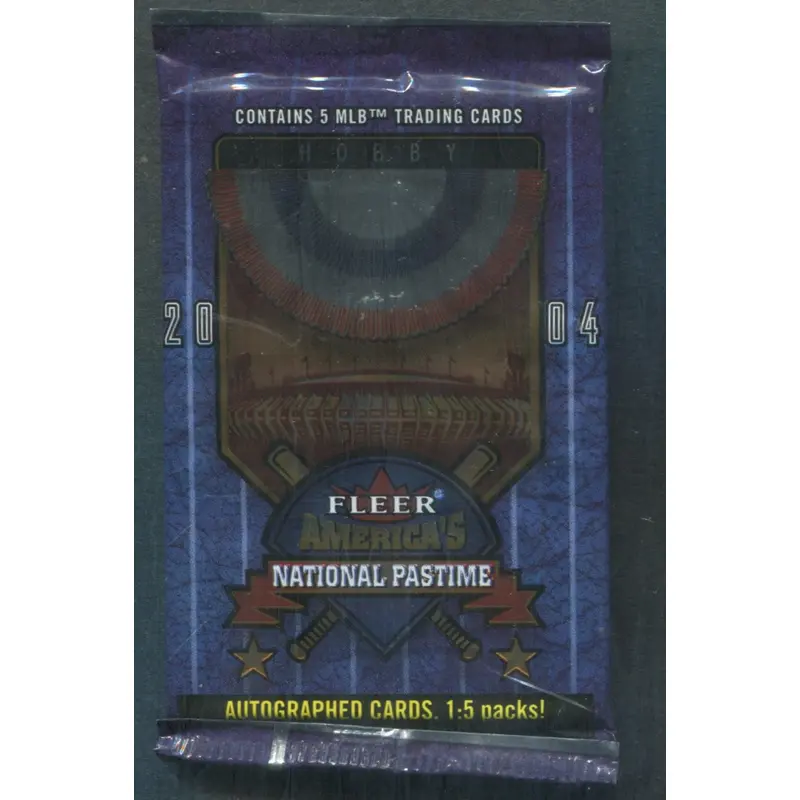 2004 Fleer America's National Pastime Baseball Unopened Pack (Hobby) (5)