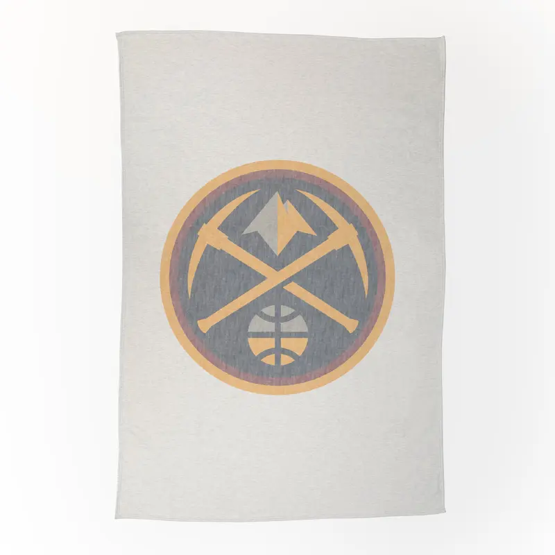 Denver Nuggets Oversized Logo Sublimated Sweatshirt Blanket