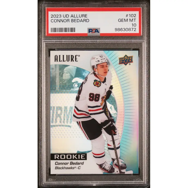Connor Bedard 2023 Upper Deck Allure Rookie #102 PSA 10 Gem Mint