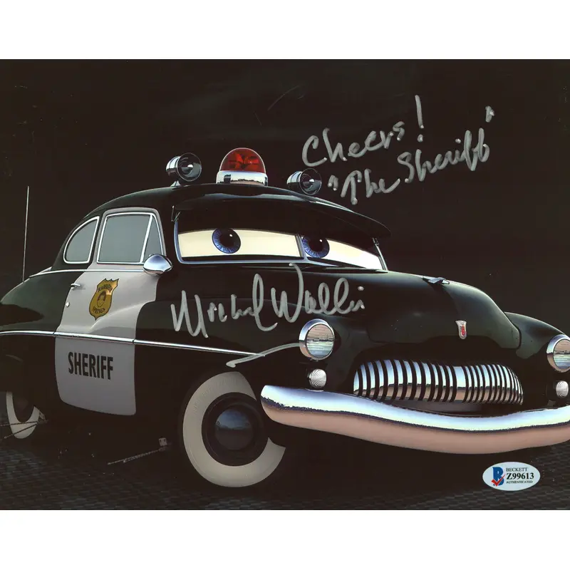 Michael Wallis Cars "Cheers The Sheriff" Authentic Signed 8x10 Photo BAS #Z99613