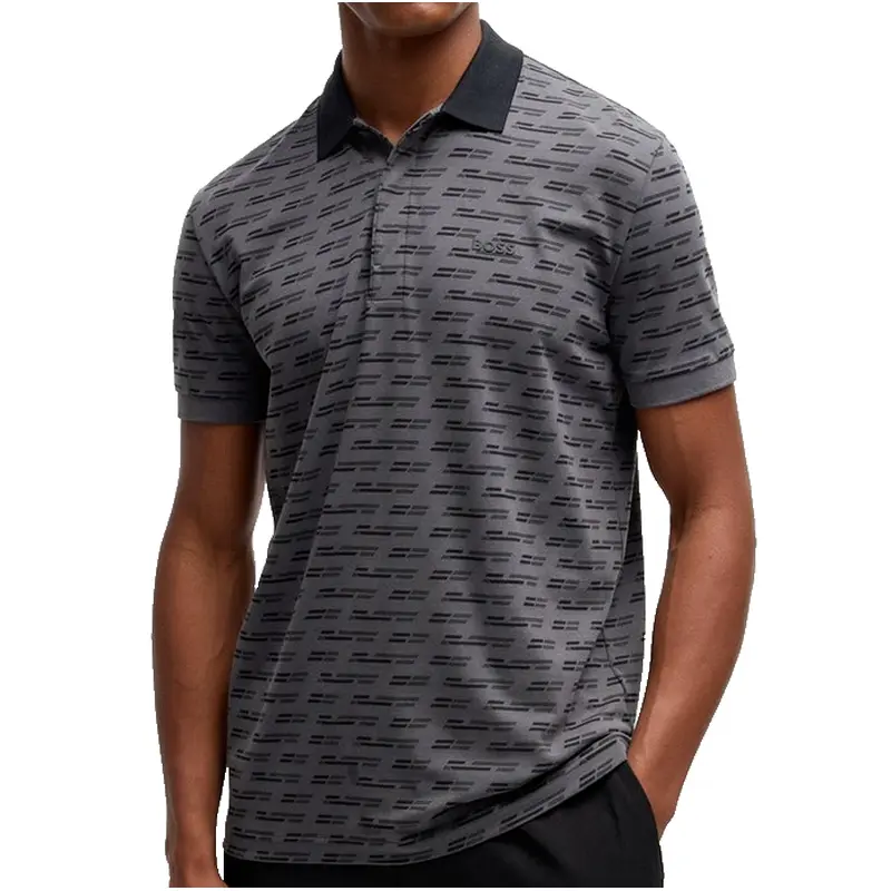 HUGO BOSS MENS POLO GRAY PADDY TAPE AO 50534269027