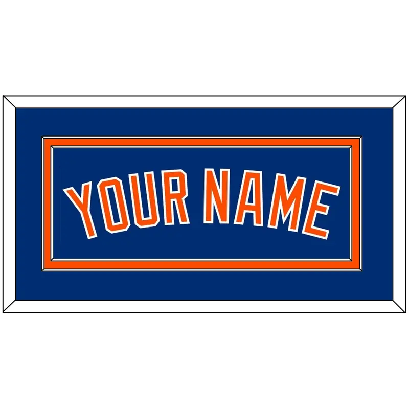 New York Name - Alternate Home Blue - Double Mat 2
