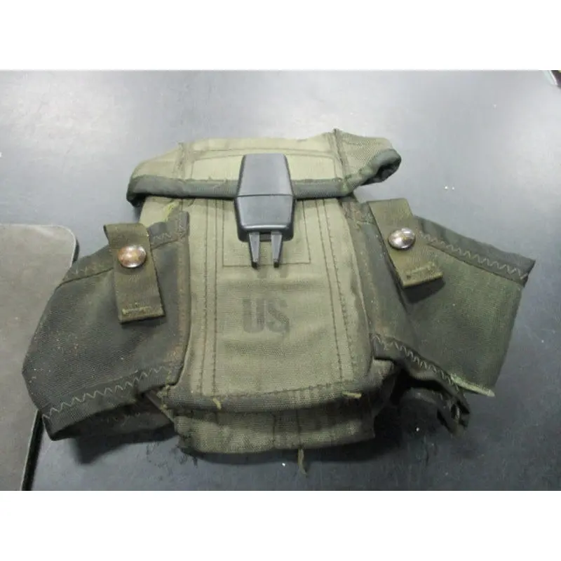 Used US Army 20RD Magzine Ammo Nylon Belt Pouch