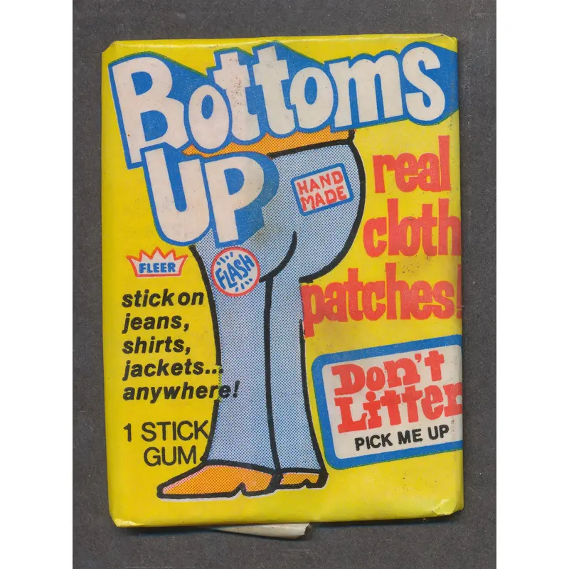 1974 Fleer Bottoms Up Unopened Wax Pack