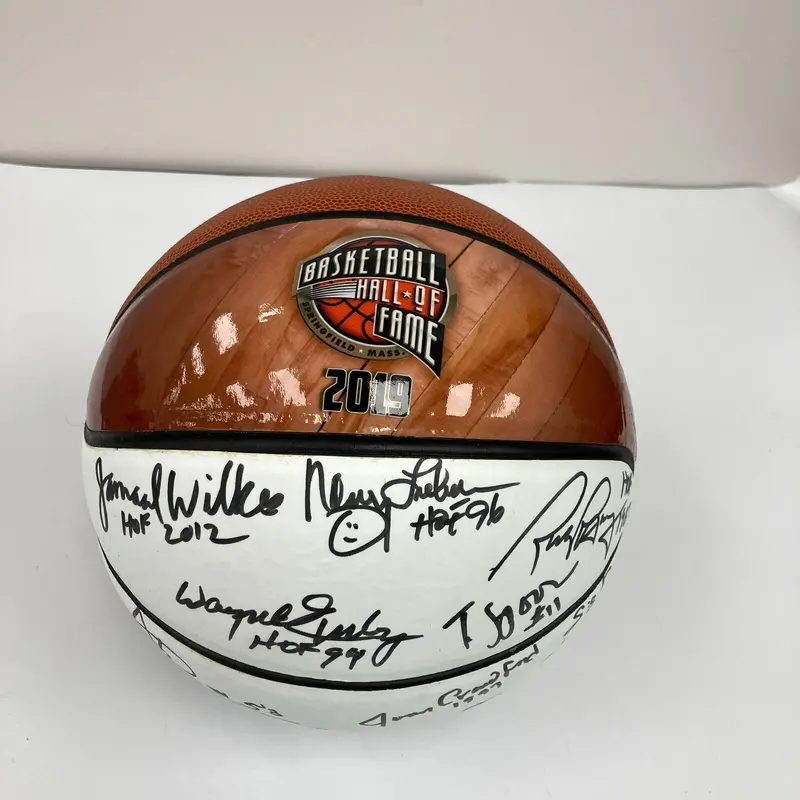 2019 NBA Hall Of Fame Induction Signed Basketball 15 Sigs JSA COA