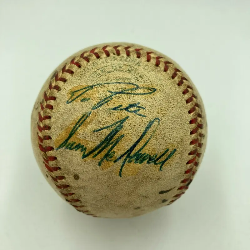 Sam McDowell Signed Vintage Game Used Official American League Baseball