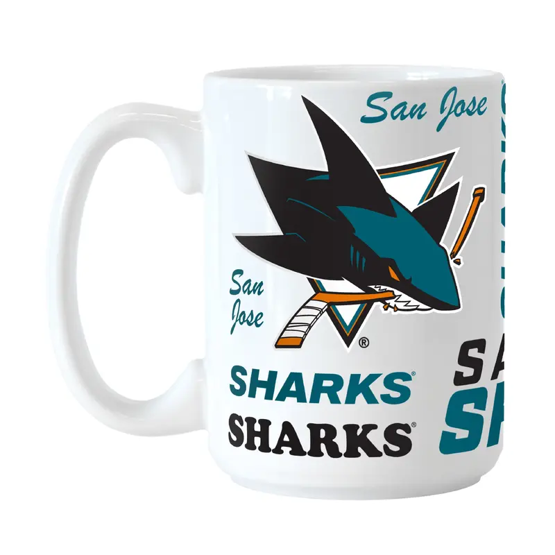 San Jose Sharks 15oz Spirit Sublimated Mug