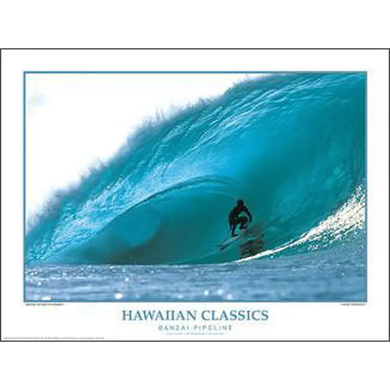 Surfing "Banzai Pipeline" Action Poster Print - Creation Captured