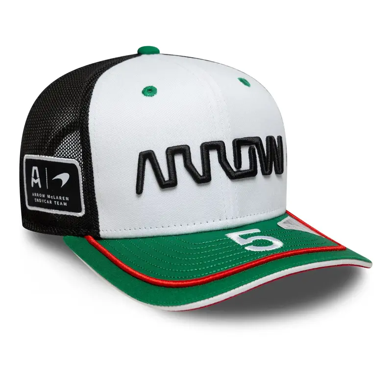 Arrow McLaren Indycar Patricio O'Ward Green 9FIFTY Stretch Snap Adjustable Cap