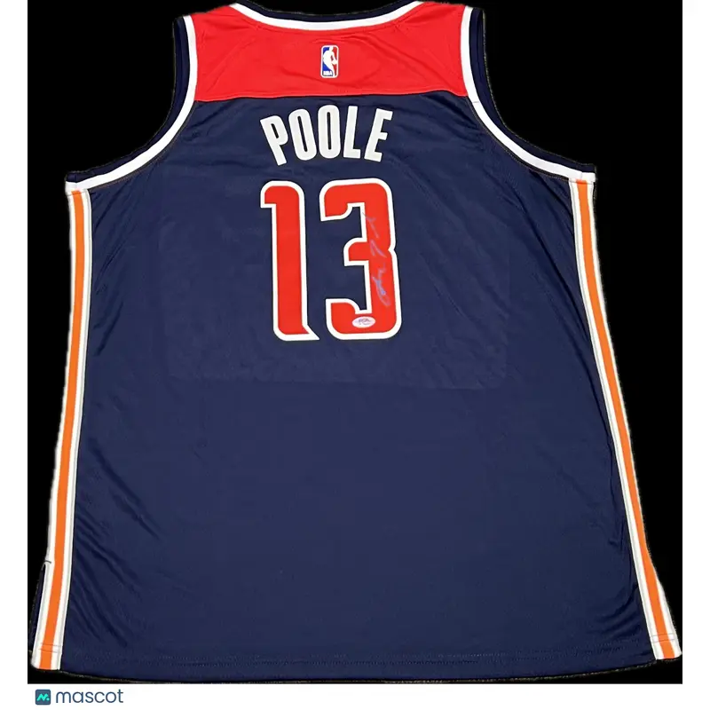 Jordan Poole Signed Jersey PSA Washington Wizards Autographed