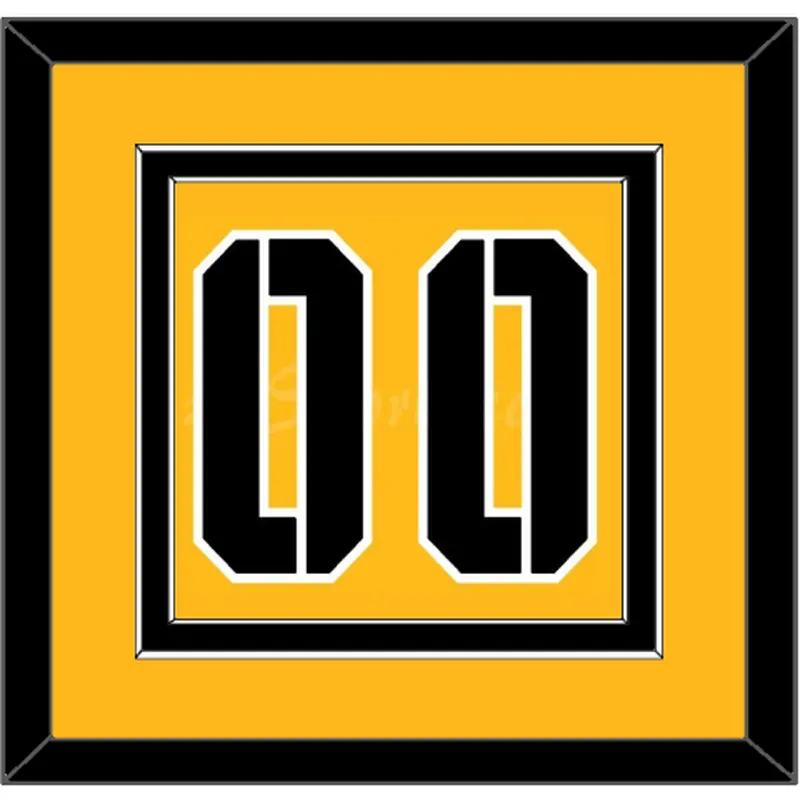 Pittsburgh Number (Back) - 2017 Stadium Series Gold - Double Mat 2