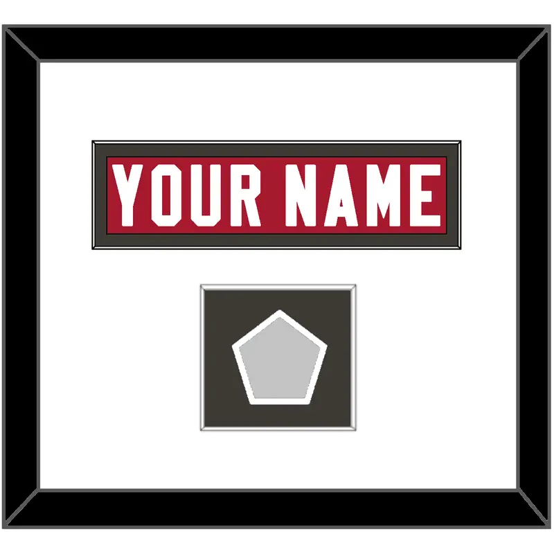 Tampa Bay Nameplate & Super Bowl Jersey Patch - Home Red - Single Mat 1