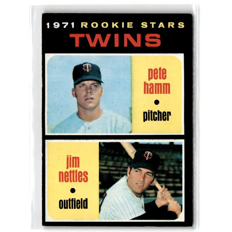1971 Topps Twins Rookies - Pete Hamm/Jim Nettles #74 Rookie