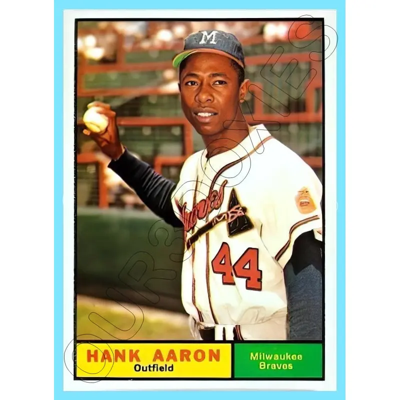 Hank Aaron 1961 Topps Reproduction Card - 4245