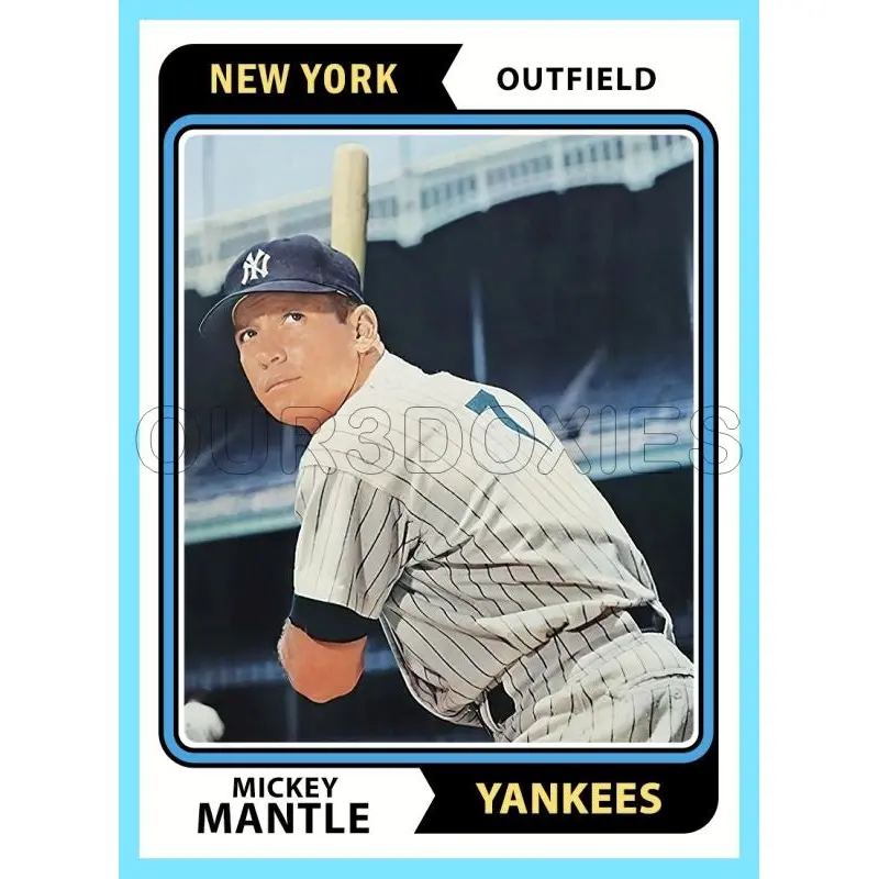Mickey Mantle 1974 Topps Custom Card - 4817