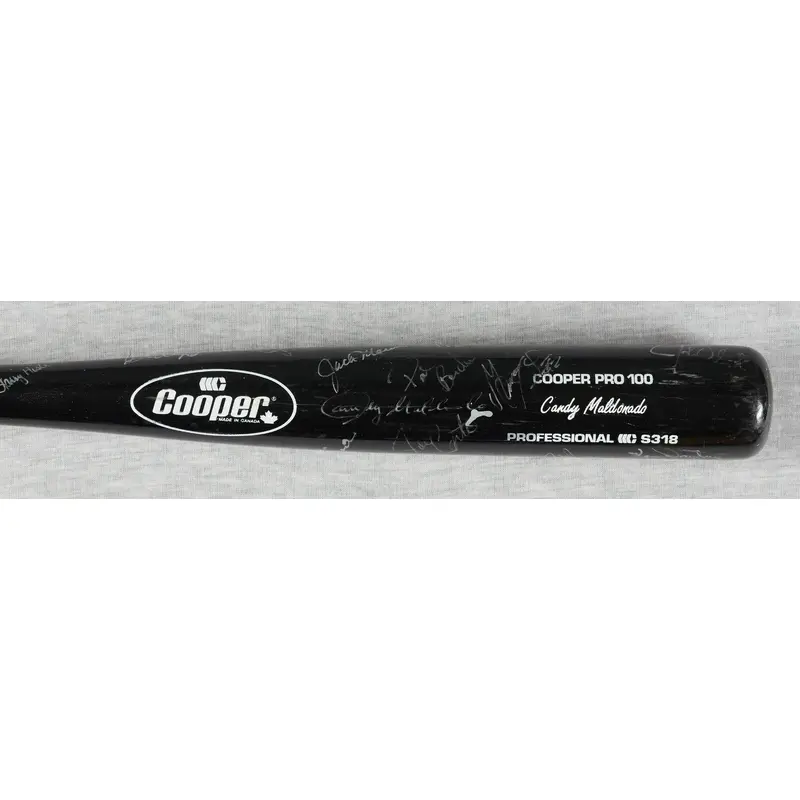 Rare 1992 Toronto Blue Jays World Series Champs Team Signed Bat Beckett COA