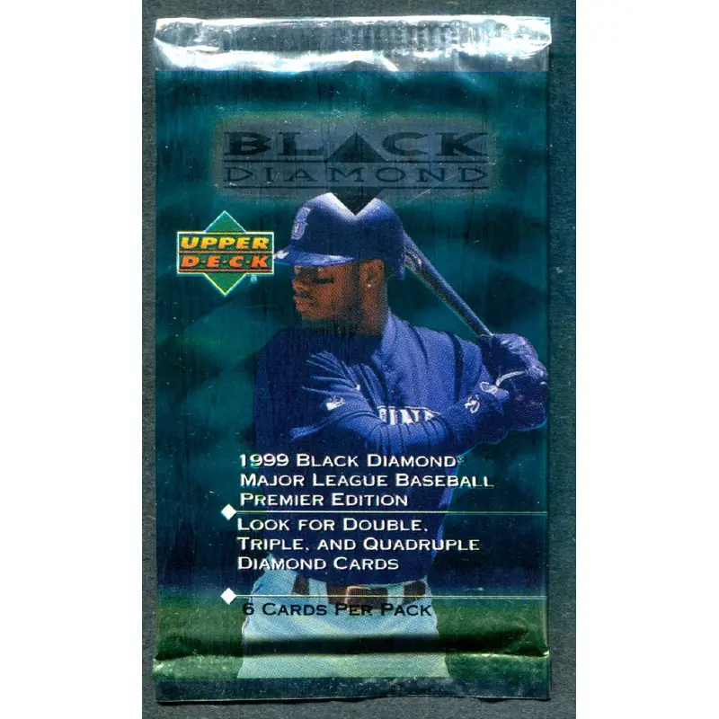 1999 Upper Deck Black Diamond Baseball Unopened Pack (6)