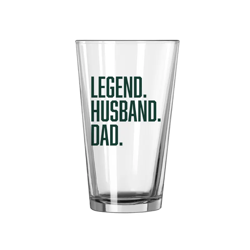Father's Day Legend Husband Dad 16oz Pint Glass