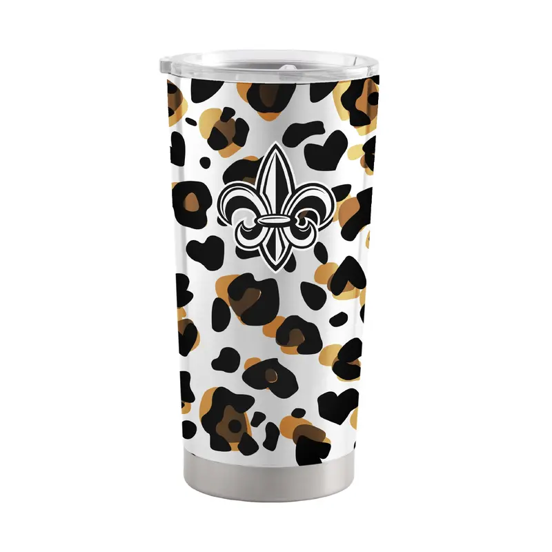 Louisiana - Lafayette 20oz Neutral Leopard Stainless Steel Tumbler