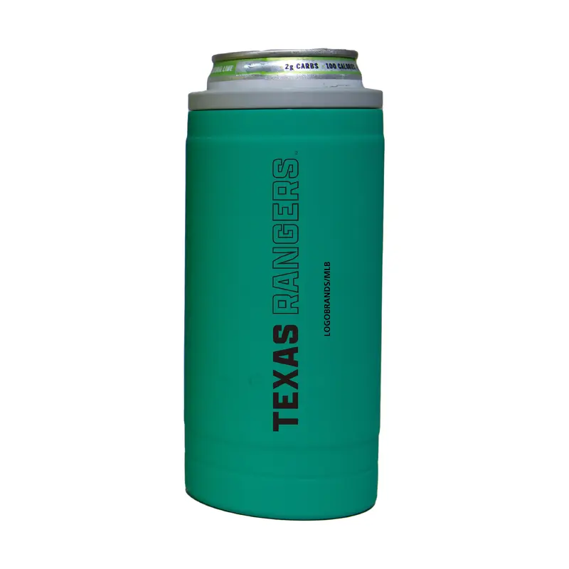 Texas Rangers 12oz Optic Stacked Soft Touch Slim Coolie
