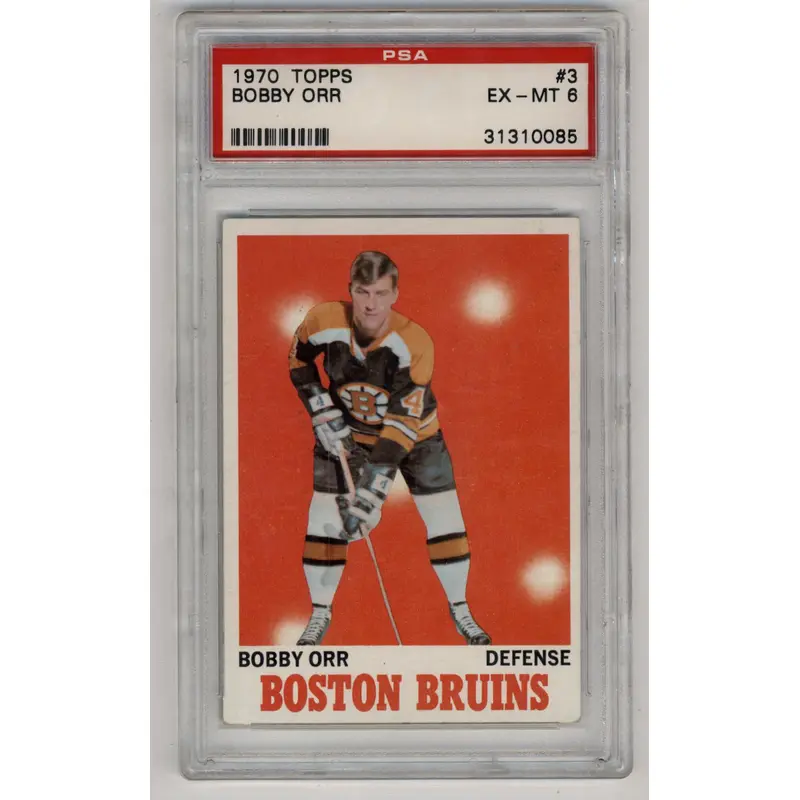 Bobby Orr 1970-71 Topps #3 PSA 6 Excellent-Mint