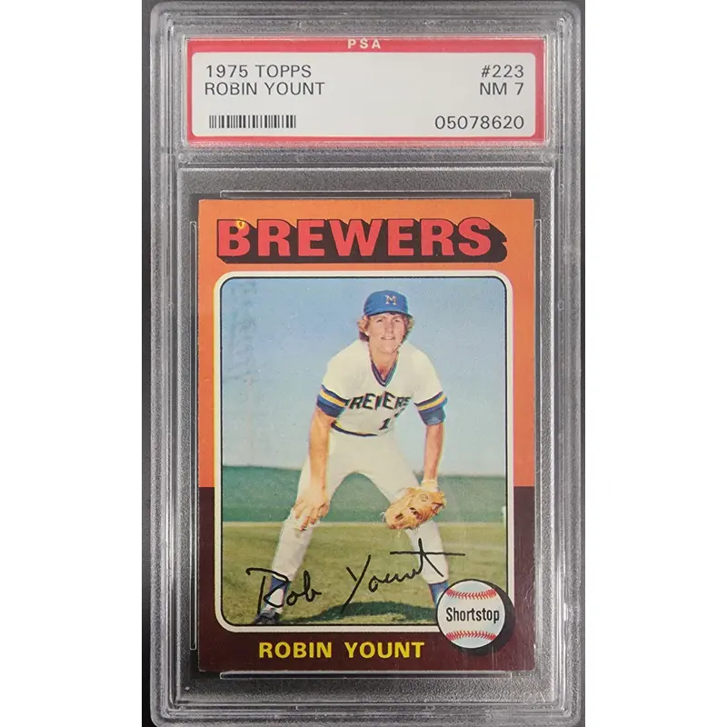 Robin Yount 1975 Topps #223 PSA 7 Near Mint