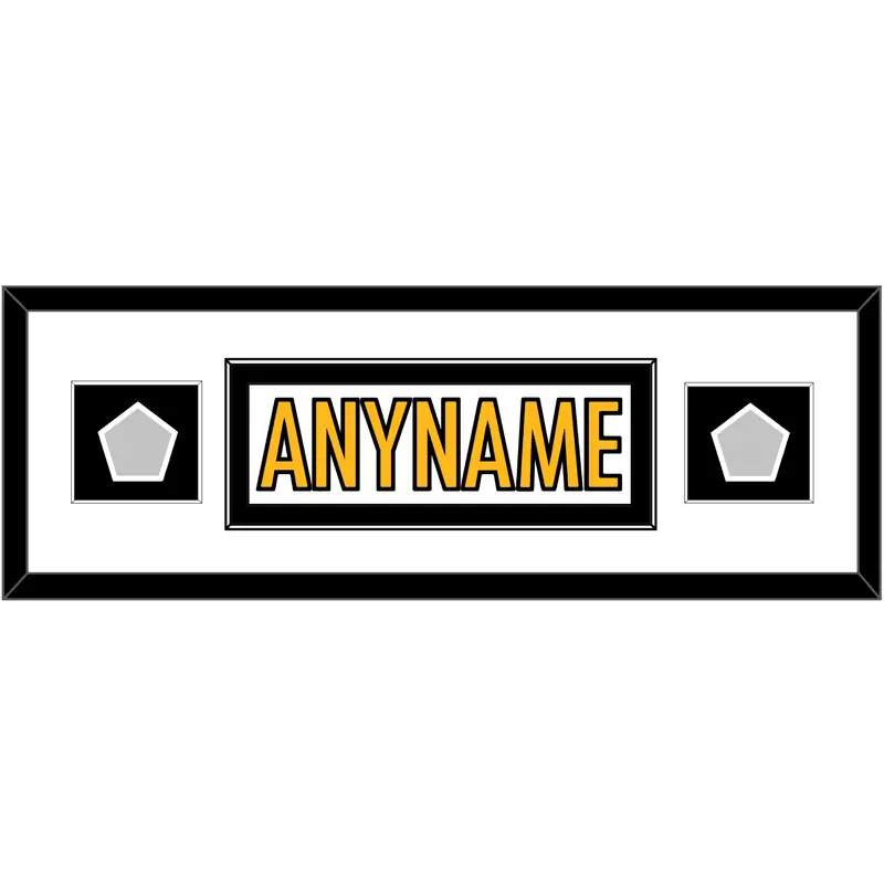 Pittsburgh Nameplate & Super Bowl XL & XLVII Jersey Patches - Road White - Single Mat 2