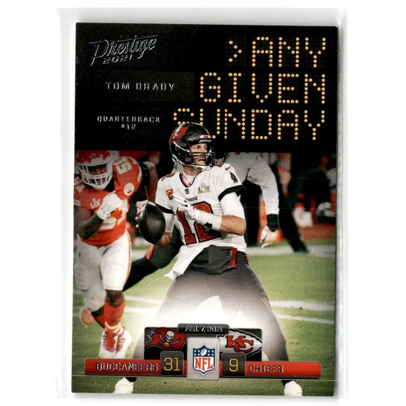 2021 Panini Prestige Any Given Sunday Tom Brady #AGS-TB1