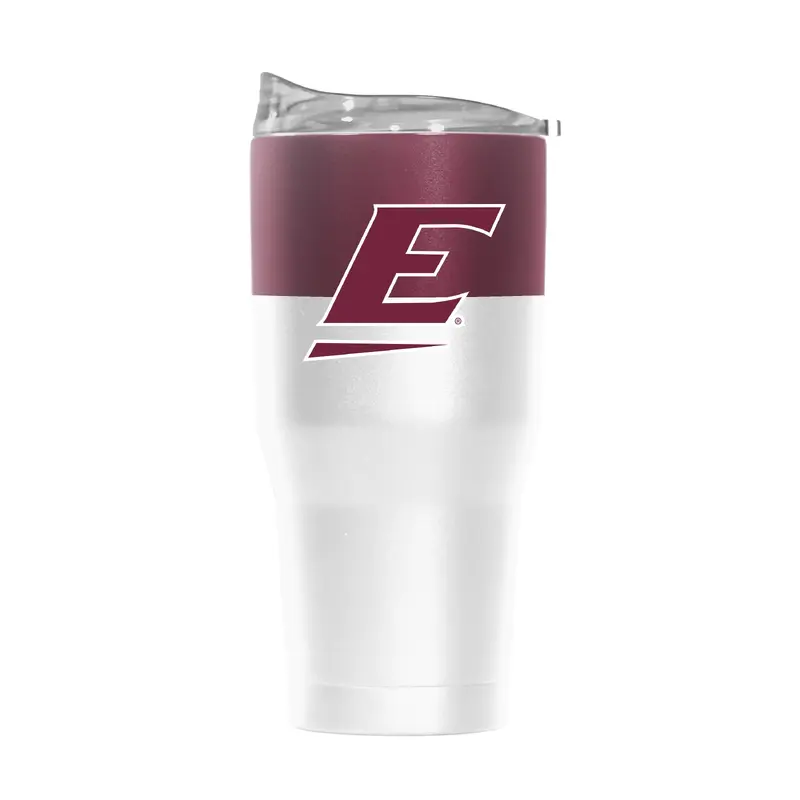 Eastern Kentucky 30oz Colorblock White Powder Coat Tumbler