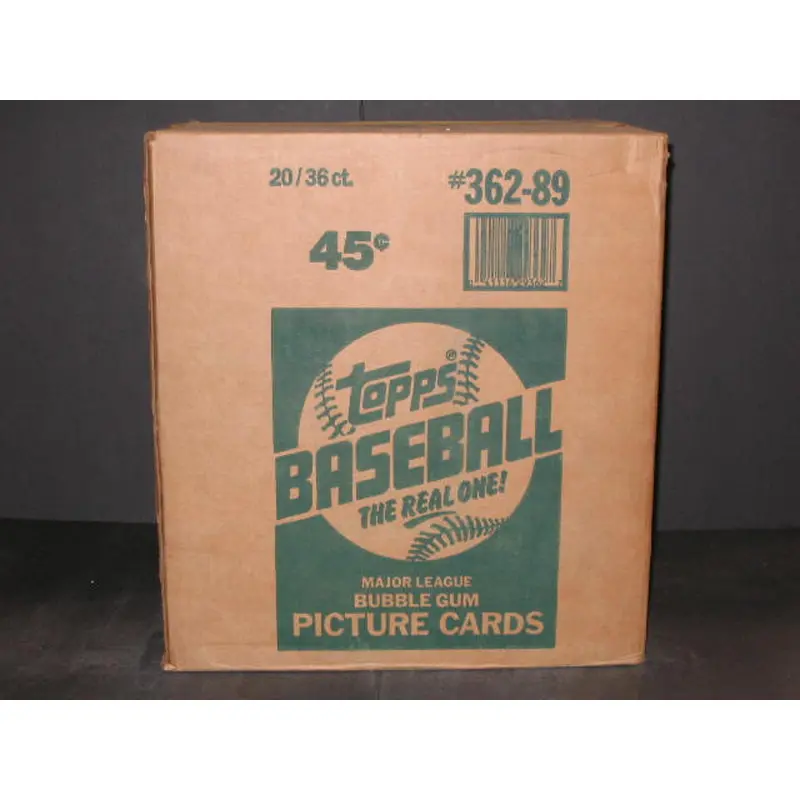 1989 Topps Baseball Unopened Wax Case (20 Box)