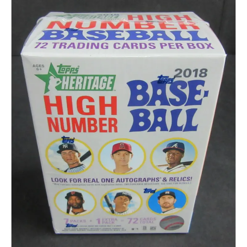 2018 Topps Heritage High Number Baseball Blaster Box (8/9)