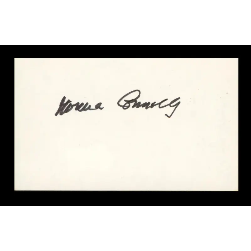 Norma Connolly The Young Marrieds Authentic Signed 3x5 Index Card BAS #BP00922