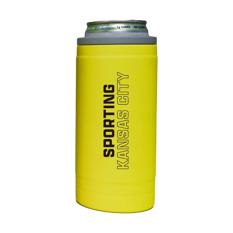Sporting KC 12oz Cru Stacked Soft Touch Slim Coolie
