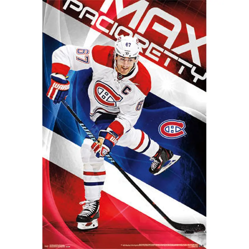 Max Pacioretty "Captain Canadien" Montreal Canadiens NHL Hockey Poster - Trends 2016