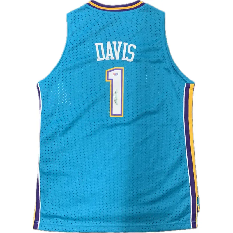 Baron Davis signed jersey PSA/DNA New Orleans Hornets Autographed