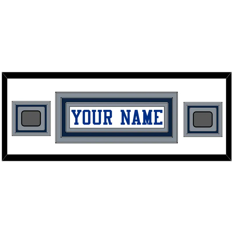 Dallas Nameplate & 2 Super Bowl Jersey Patches - White Jersey - Triple Mat 6