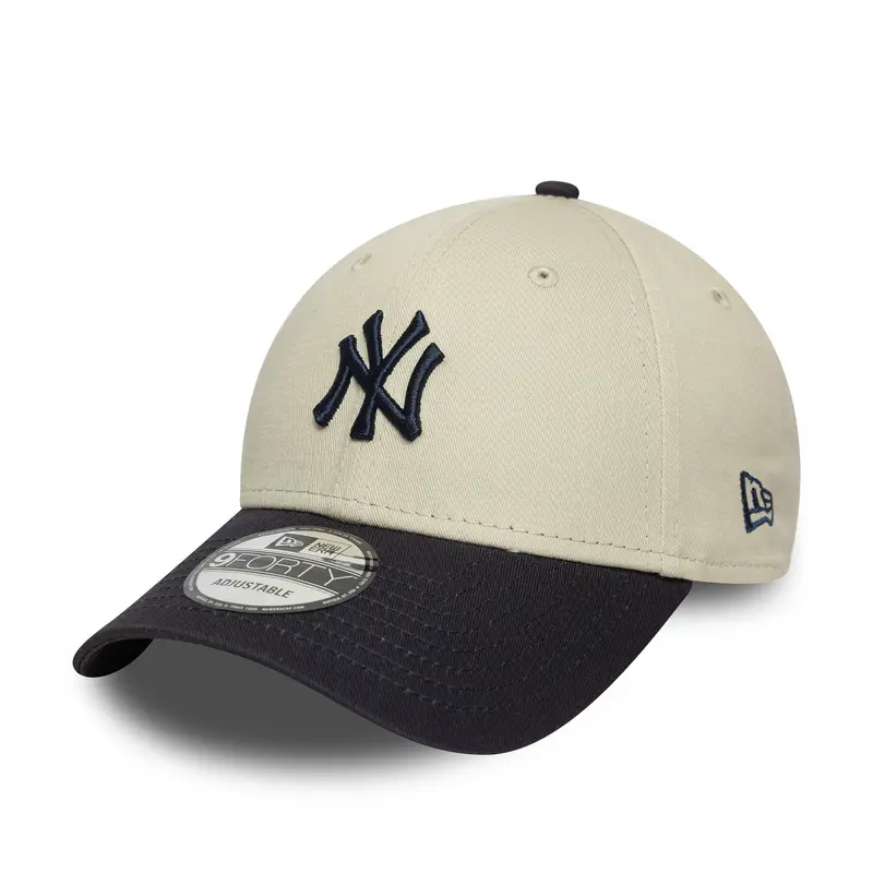 New Era - 9FORTY - Colour Block - New York Yankees Chrome/Navy